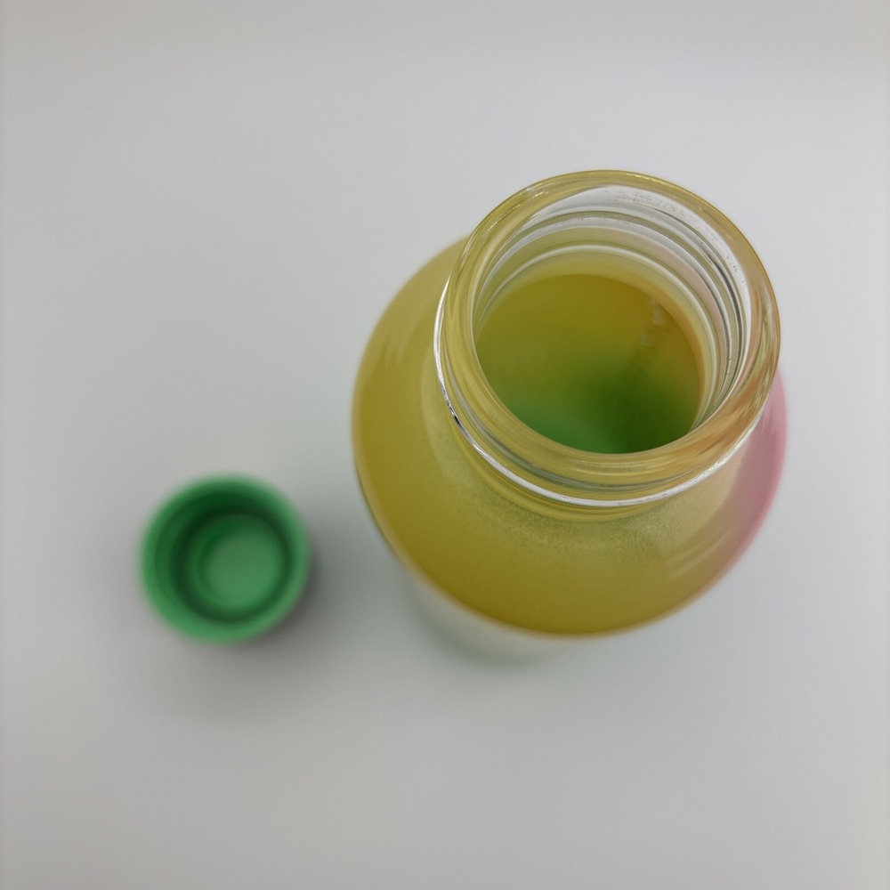 Starbucks Spring 2023 Pink Green Yellow Multicolor Glass 20 oz Water Bottle - Picture 8 of 8